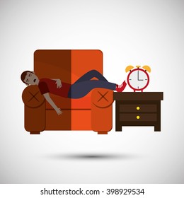 Resting and sleep design , vector illustration