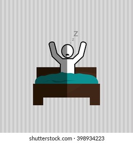Resting and sleep design , vector illustration
