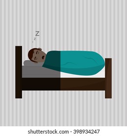 Resting and sleep design , vector illustration