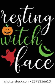 
Resting Witch Face Cut File eps cut file for cutting machine