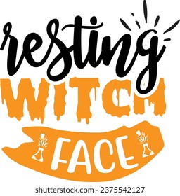  Resting witch face - Halloween design