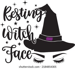 Resting Witch Face Witch Hat