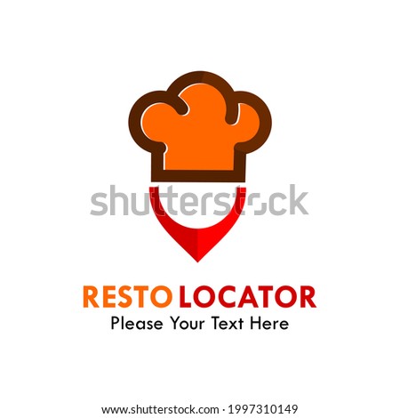 Resto locator logo template illustration