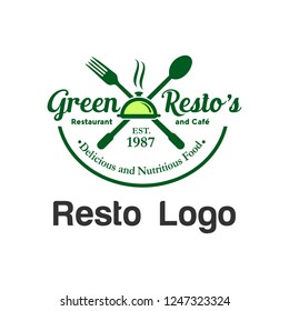 Resto Logo Template Stock Photo