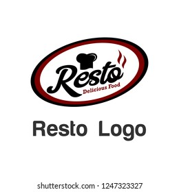 Resto Logo Template Stock Photo