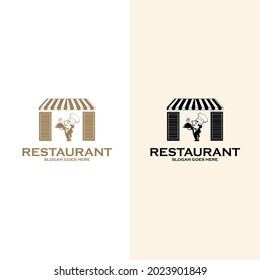 Resto Logo Template. suitable for company logo, print, digital, icon, apps, and other marketing material purpose. Resto logo set
