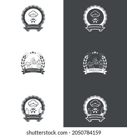 Plantilla de logotipo de Resto. adecuado para el logotipo de la empresa, impresión, digital, icono, aplicaciones y otros fines de marketing. Conjunto de logotipos de Resto