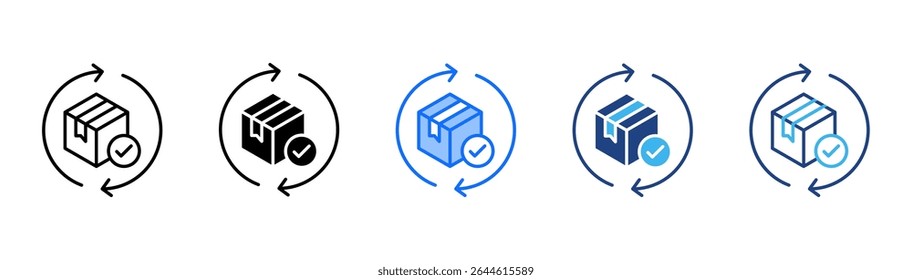 Restock icon set multiple style collection