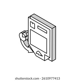 restock report isometric icon vector. restock report sign. isolated symbol illustration
