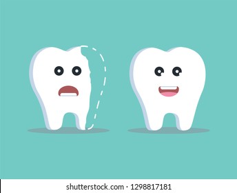 Restoration of damaged teeth, white teeth, corrected, sick, brittle tooth, damaged enamel