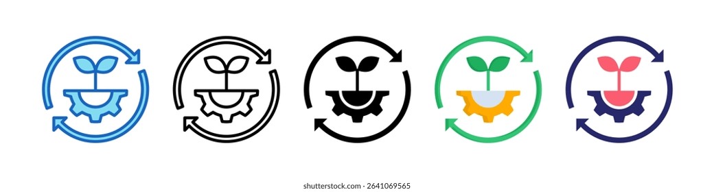 Restoration Multiple Style Icon Set Collection.