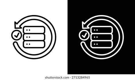 Versión de restauración de dos tonos en fondo blanco y negro