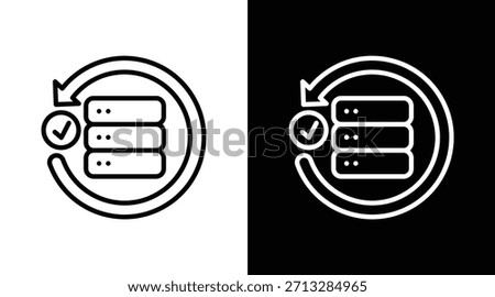 restoration Two-tone version in black and white background