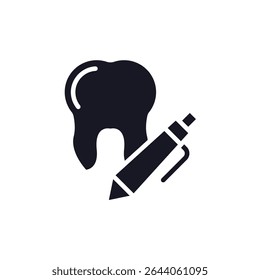 restorative dental icon collection .design style with background