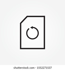 restore  document single icon design vector illustration