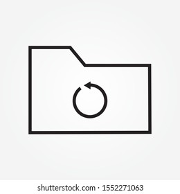 restore folder sign icon design