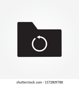 restore folder sign icon design vector illustration