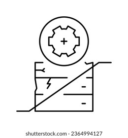 restore furniture line icon vector. restore furniture sign. isolated contour symbol black illustration