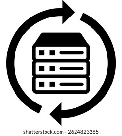 Restore Icon Mixed Vector Illustration