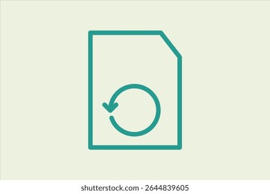 Restore icon. icon related to UI elements. suitable for web site, app, user interfaces,element, printable etc. line icon style. simple vector design editable