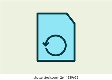 Restore icon. icon related to UI elements. suitable for web site, app, user interfaces,element, printable etc. flat line icon style. simple vector design editable