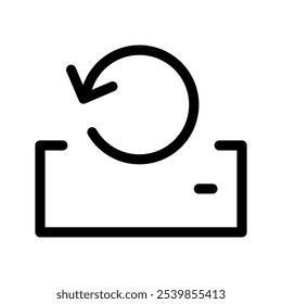 Restore Icon Vector Symbol Design Illustration