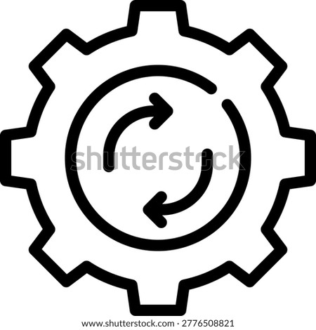 restore line icon illustration vector