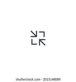 Restore Screen - Vector Icon Pictogram