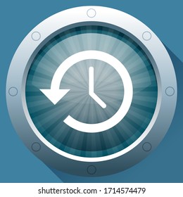 Restore, time machine Isolated Vector Icon, Mac, Apple, Data management.