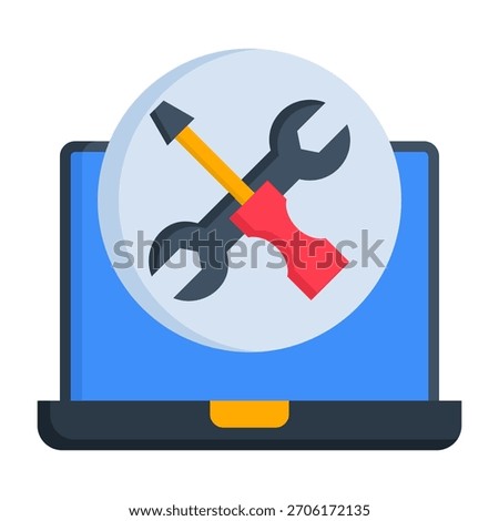 Restore Tool Icon Flat Style Vector Illustration
