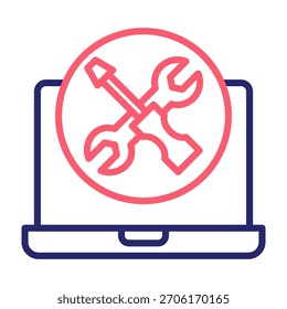 Restore Tool Icon Line Color Style Vector Illustration