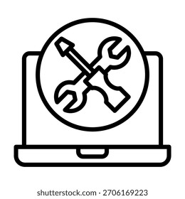 Restaurar estilo de línea de icono de herramienta Ilustración vectorial