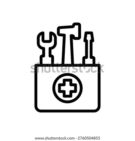 Restore tools Icon, Line Vector graphics