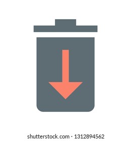 Restore trash icon. Recovery icon