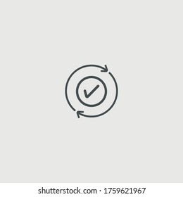 Restore vector icon illustration sign