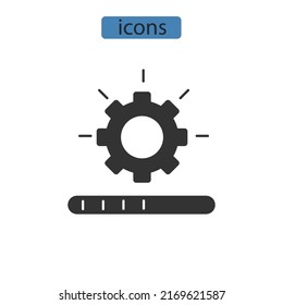 restaurar iconos de datos símbolos vectores elementos para web infográfica