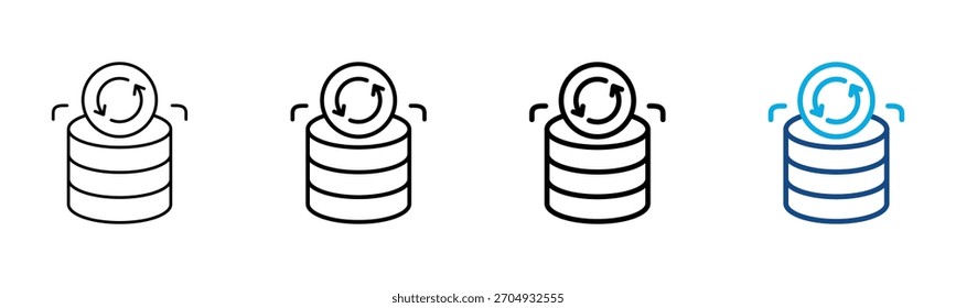 Wiederherstellen eines Symbols Andere Stilgliederung Kollektion Set Vektorgrafik
