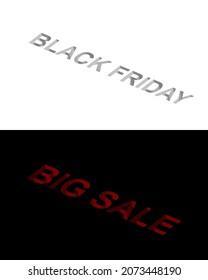 Restrained elegance banner for sales on Black Friday. Vector banner for shops, web.