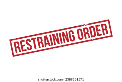 Restraining Order Rubber Stamp Seal Vector