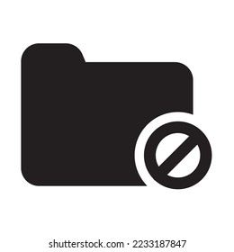 Restrict Folder Icon Solid Style