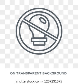 Restrict icon. Restrict design concept from Startup collection. Simple element vector illustration on transparent background.