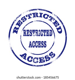 restricted access grunge stamp vector illustration