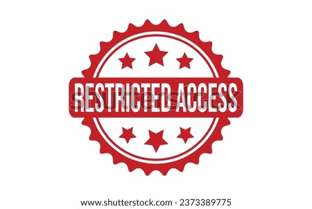 Restricted Access rubber grunge stamp seal vector