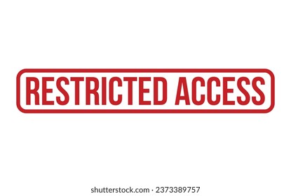 Restricted Access Rubber Stamp Seal Vector