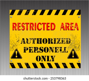 restricted area