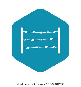 Restricted area icon. Simple illustration of restricted area vector icon for web