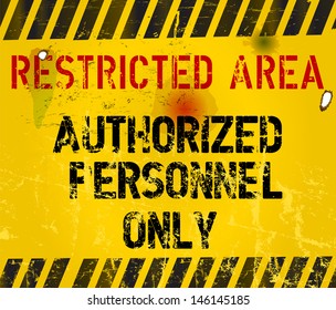 restricted area, prohibition sign,vector