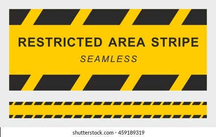 Restricted Area Stripe Stock Vector Royalty Free Shutterstock