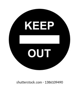 
Restricted Area Warning. Prohibition to Entering Specialized Territory 
As A Illustration, Banner, Label, Simple Vector Sign & Trendy Symbol for Design, Websites, Presentation or Application.,