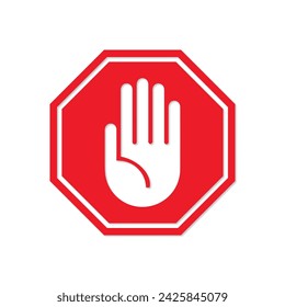 restricted and dangerous vector sign isolated. illustration of traffic road and stop, warning and attention symbols.